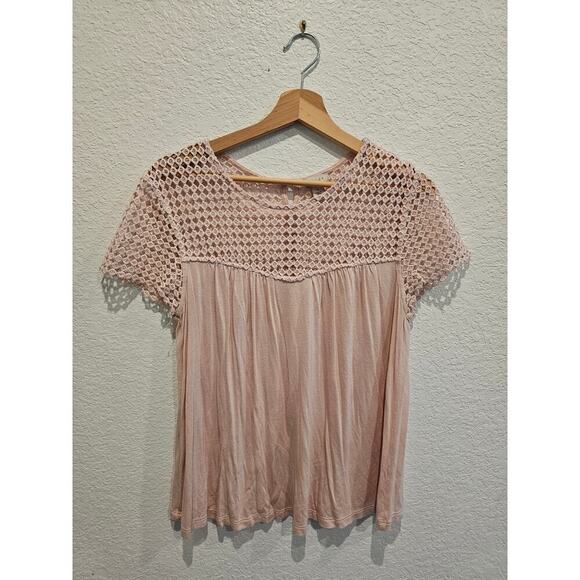 Hinge spft Pink blouse sz Medium - Picture 1 of 3
